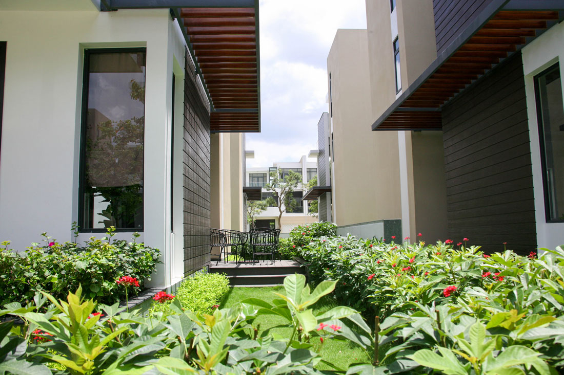 không gian sống xanh tại mỗi căn Lucasta Villa