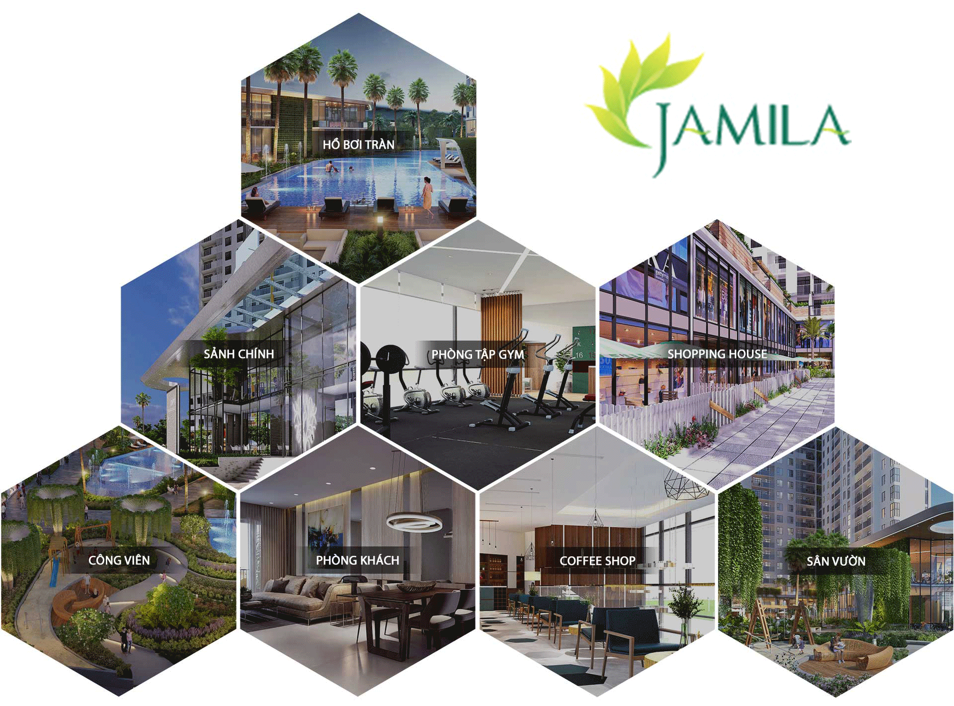 Hệ thống tiện ích tại dự án Jamila