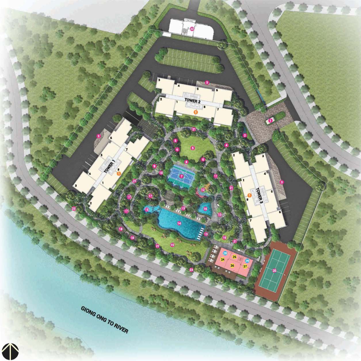Palm Heights - site plan