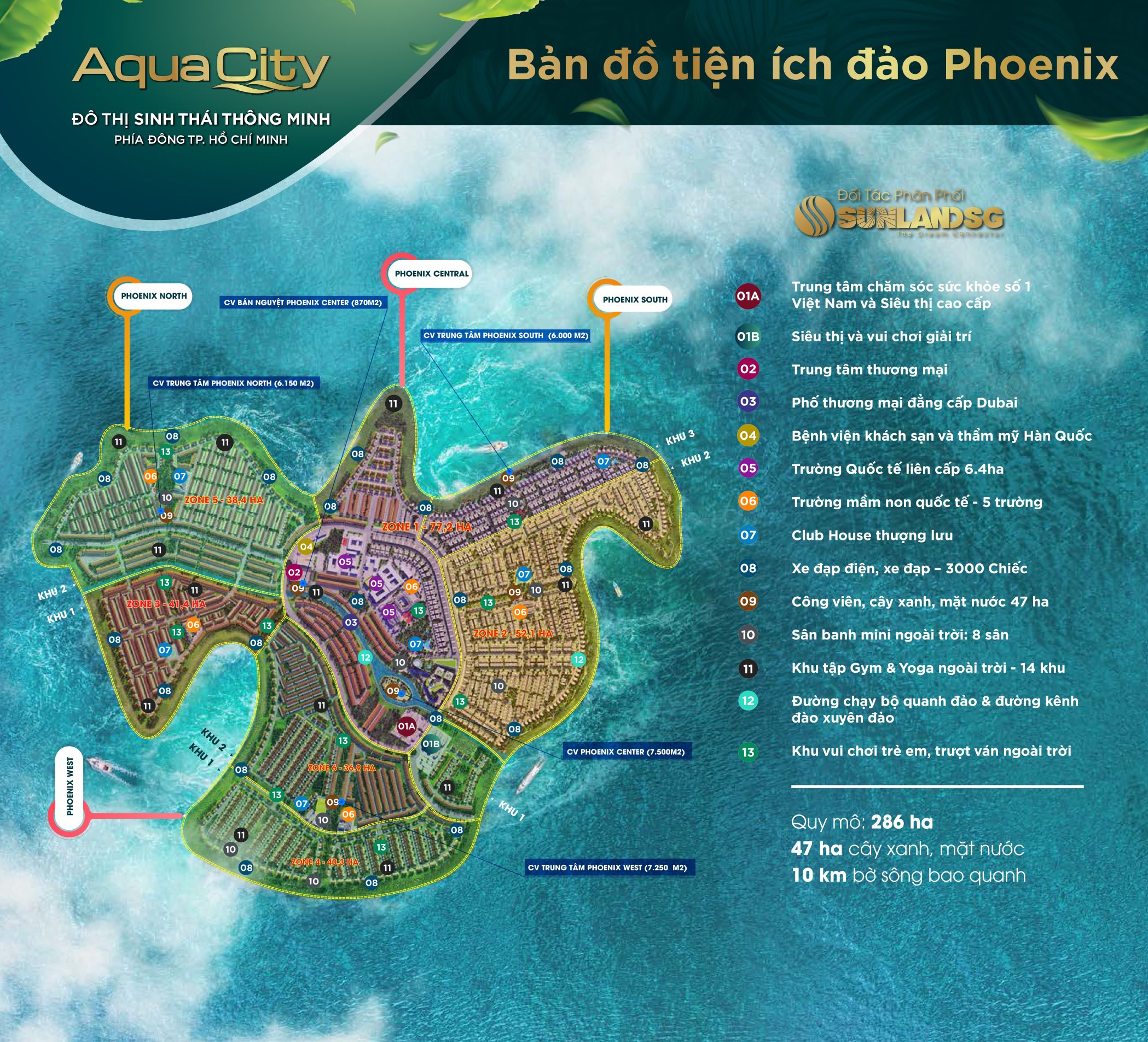Vị Trí Phân Khu The Phoenix Aqua City