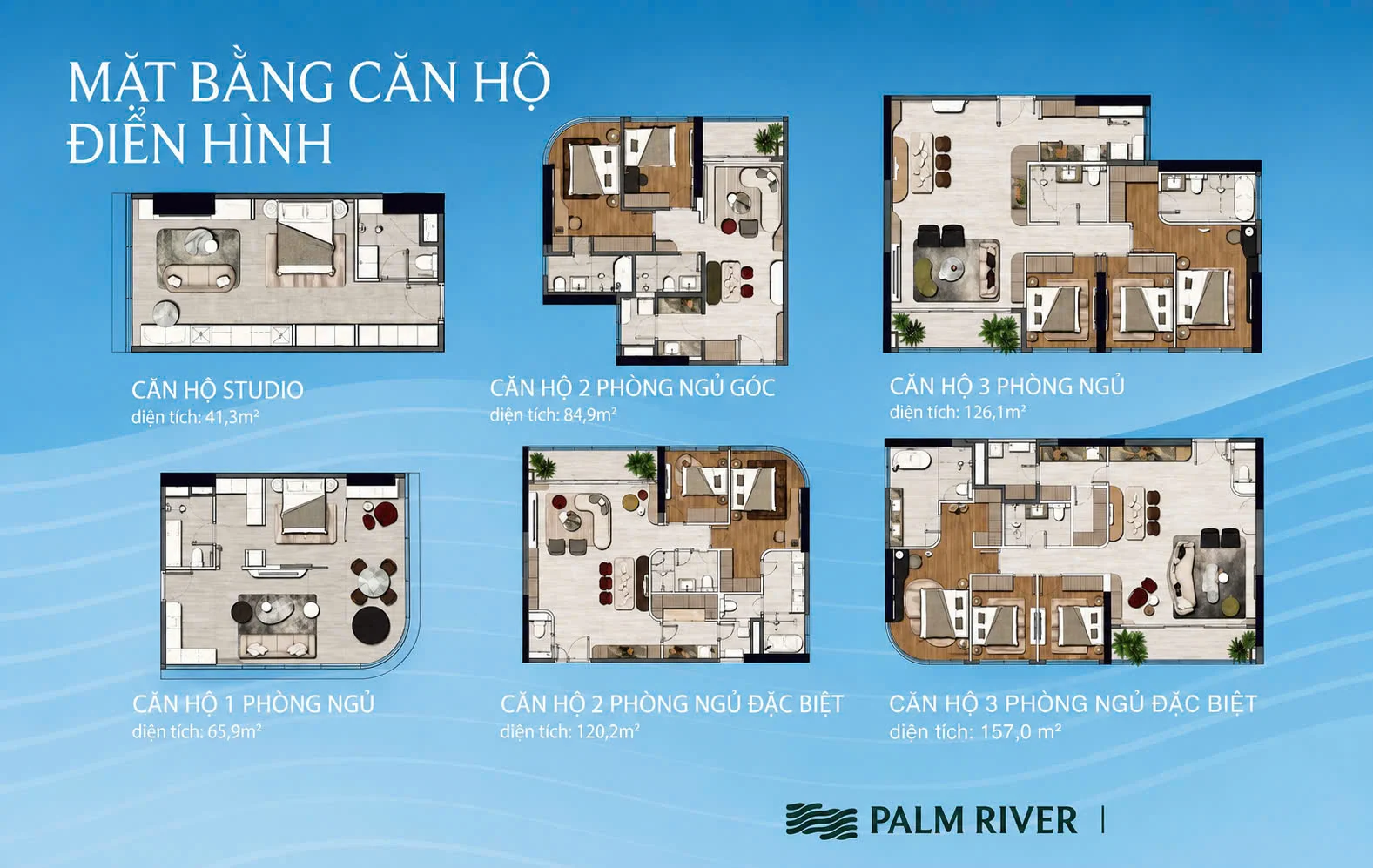 Mặt bằng căn hộ Palm River