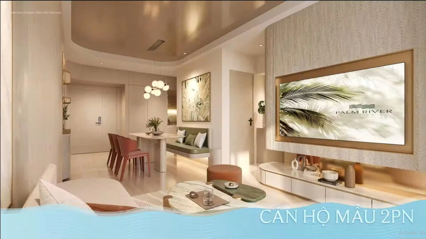 Căn hộ mẫu 2PN Palm River