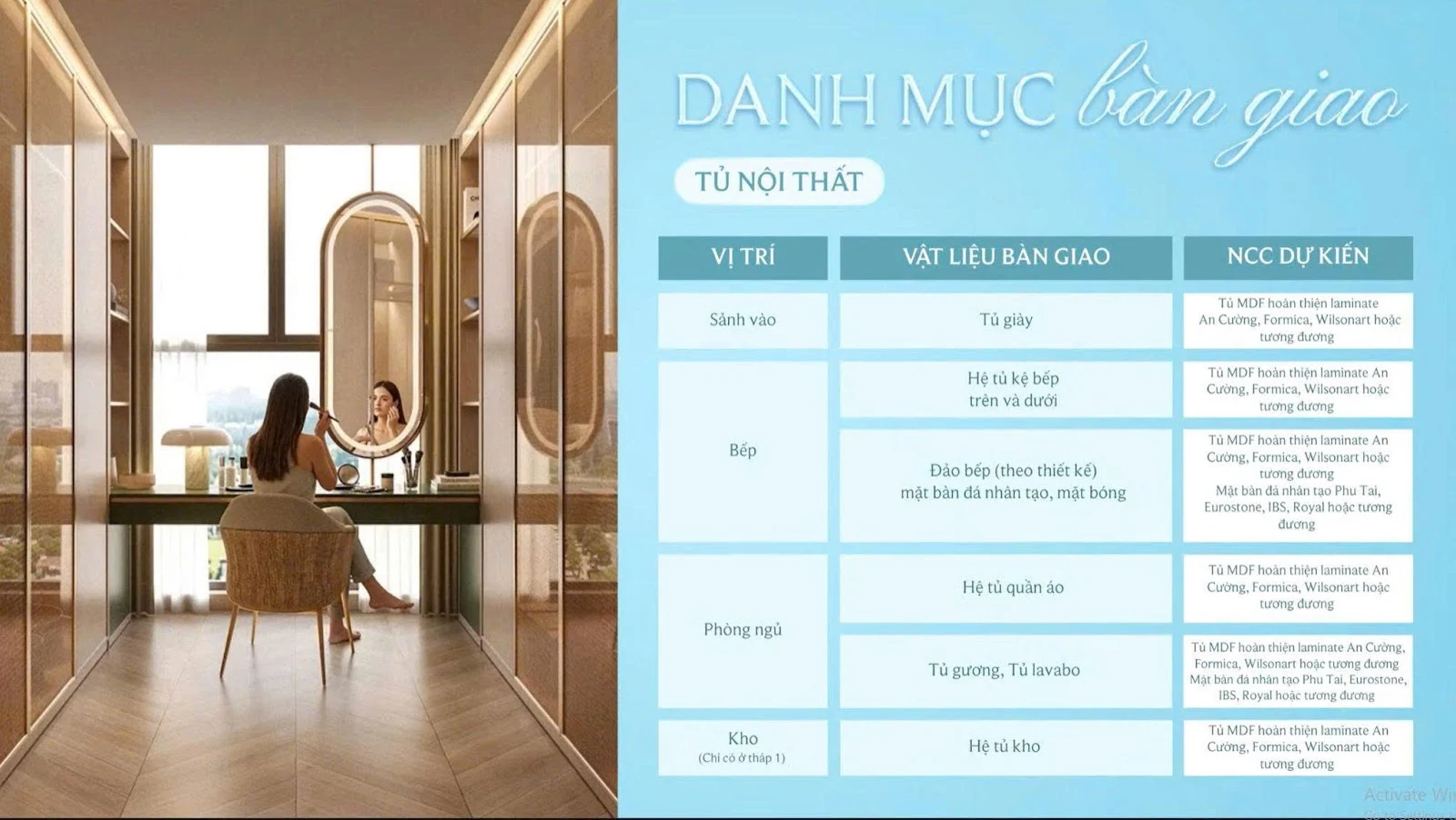 Danh Mục Bàn Giao Căn Hộ Trang 6