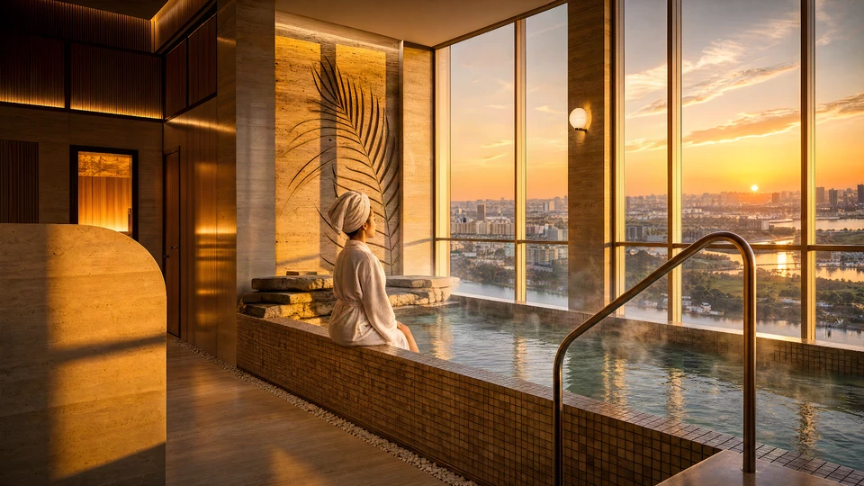 Tổ hợp Sky Onsen khoáng nóng tầng không Palm River