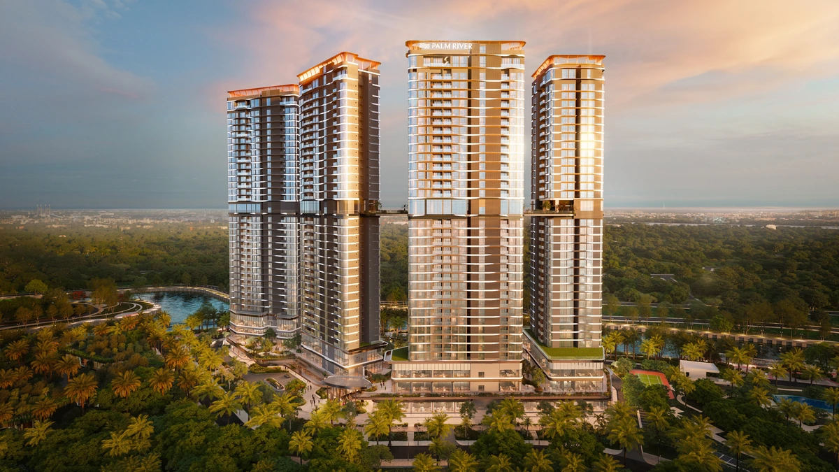 Mặt dựng kiến trúc biệt lập Palm River thông gió chéo DPA Singapore