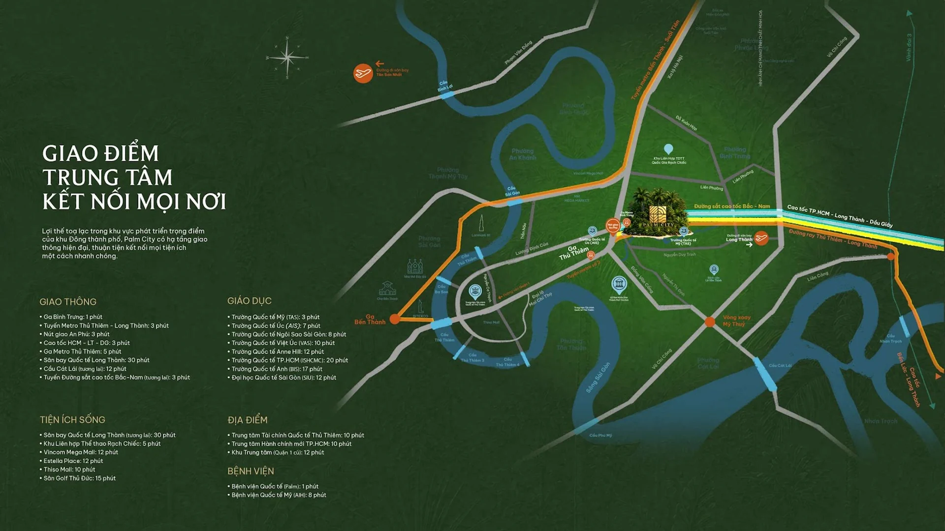 Sơ đồ giao điểm trung tâm kết nối giao thông Palm City — Palm River