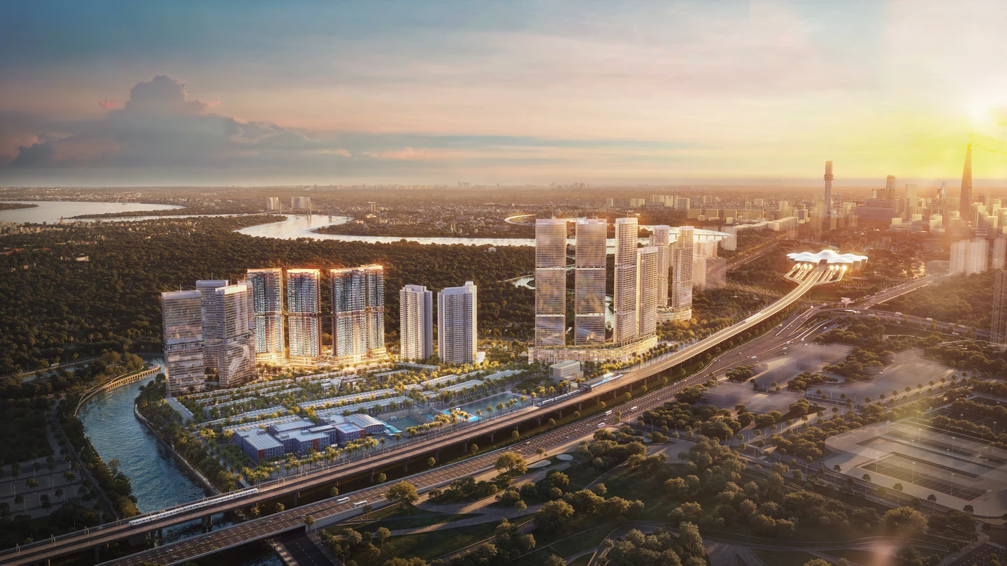 Phối Cảnh Duplex & Penthouse Sky Villa Palm River