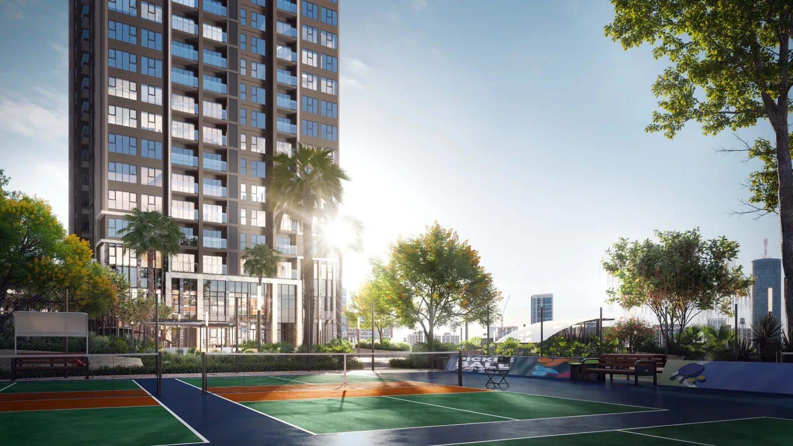 Sân thể thao Pickleball ven sông The Privé