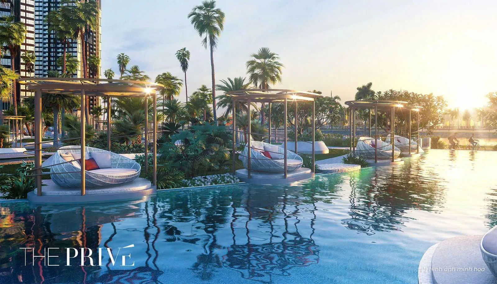 Tổ hợp hồ bơi resort nghỉ dưỡng The Privé BLUEMARQ