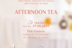 Thư mời Afternoon Tea  - The Classia Sensory Journey