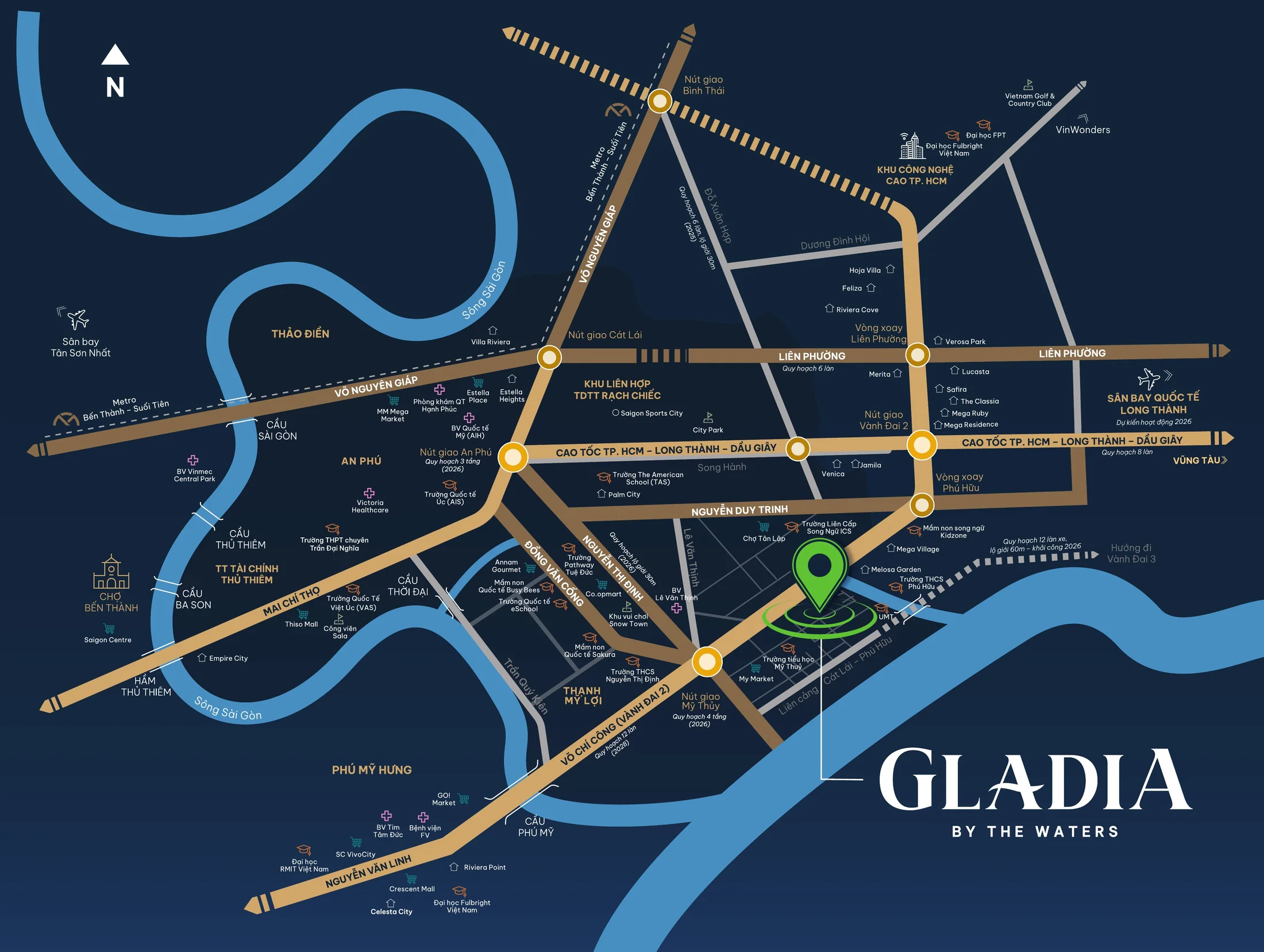 Bản đồ vị trí Gladia by the Waters