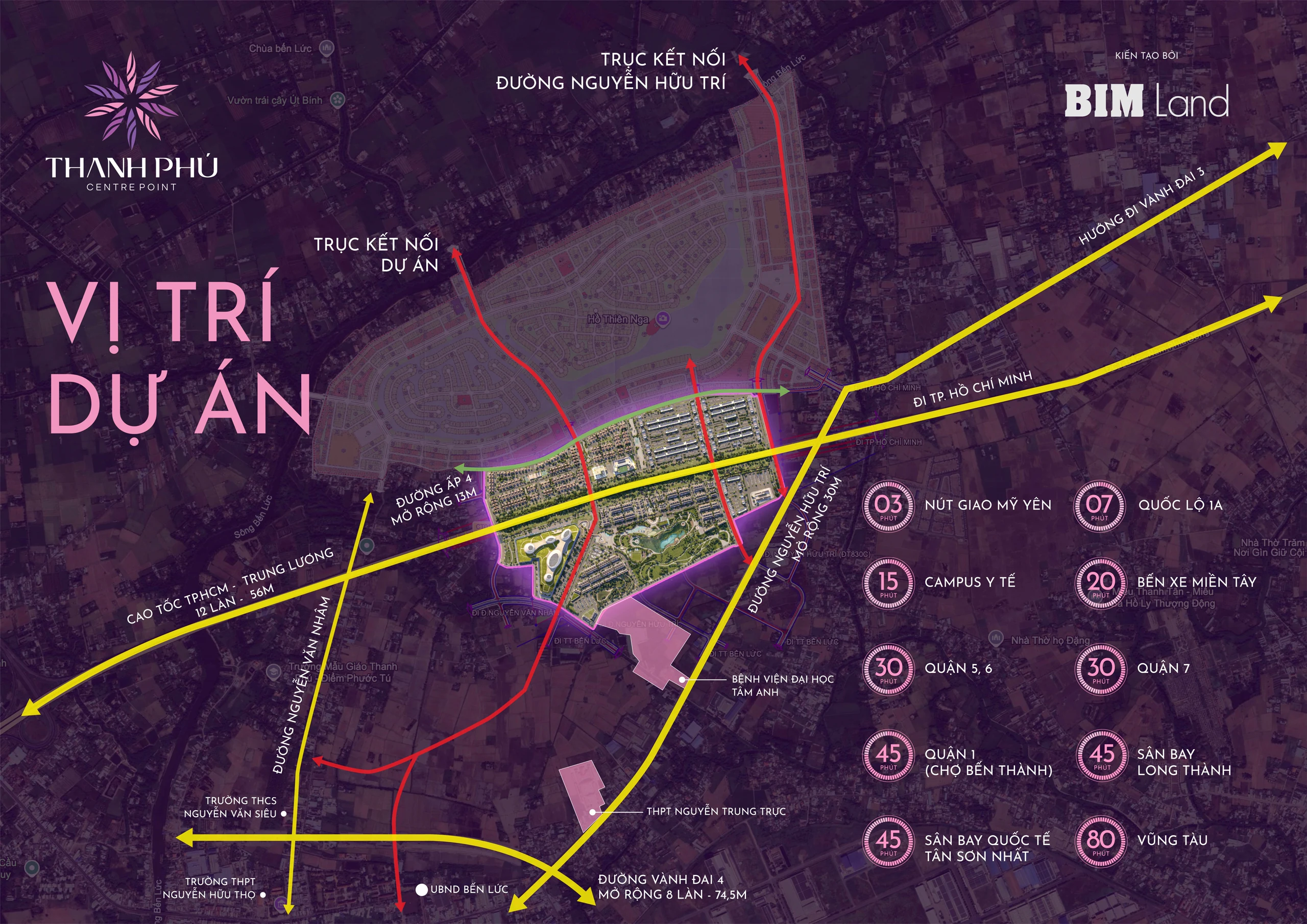 Bản đồ vị trí Thanh Phú Centre Point