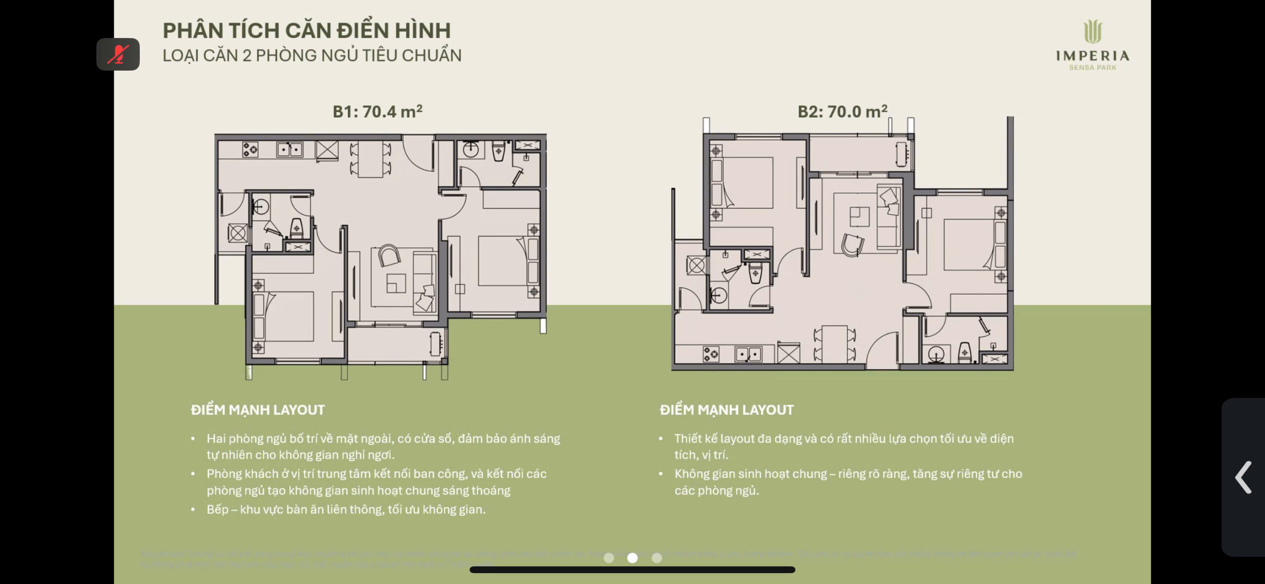 Layout Căn hộ 2 Phòng Ngủ