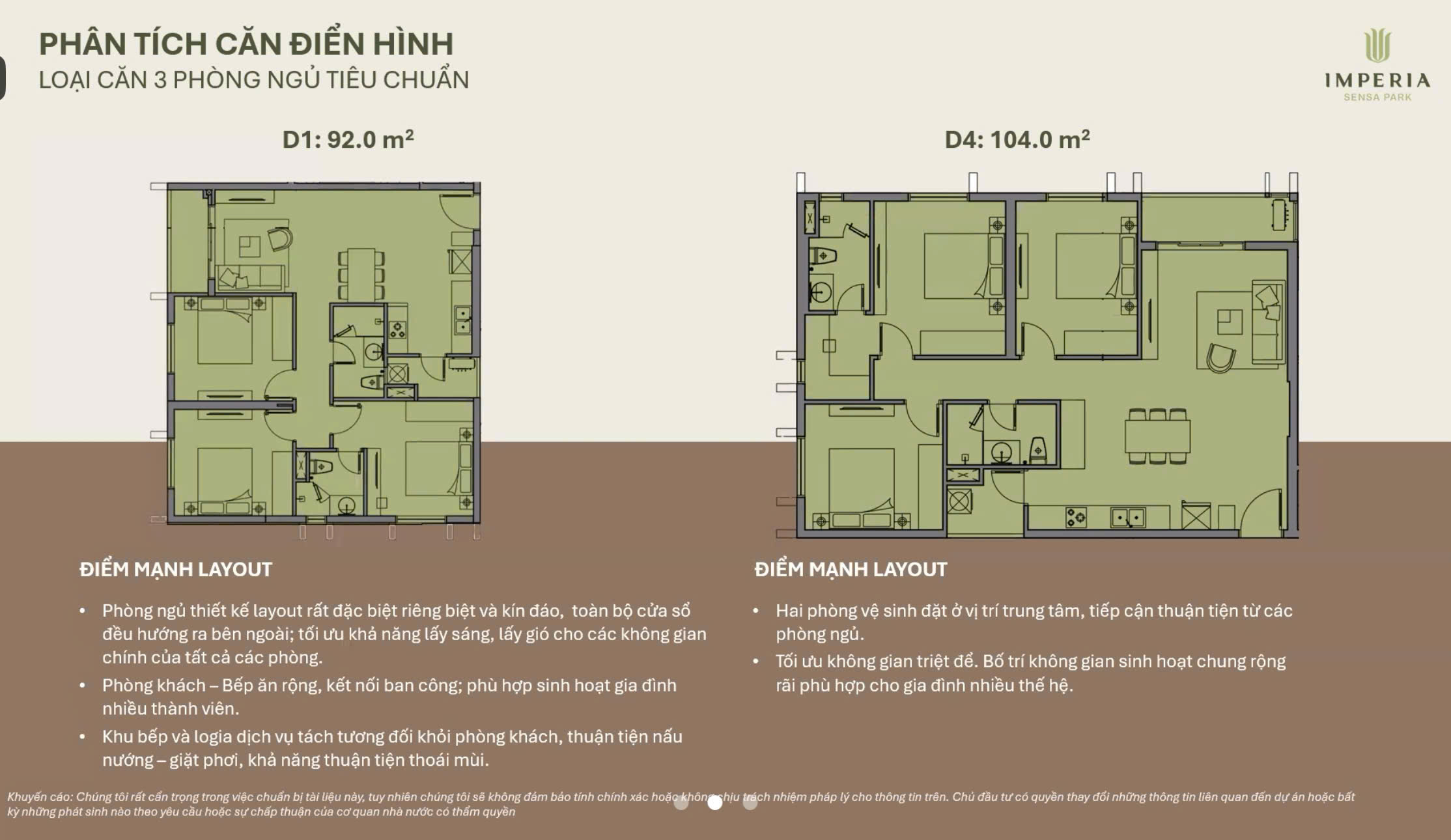 Layout Căn hộ 3 Phòng Ngủ